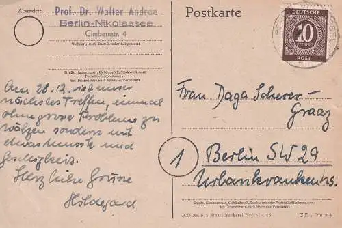 All. Bes. Gem.-Ausg. 1946 Nr 918 Brief