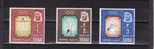 DUBAI 1964 OLYMPIADE TOKIO 1-3 NP postfrisch