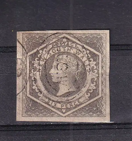 NEUSÜDWALES  QV 6d/ Mi 17 DUPLEXSTEMPEL NSW/ SYDNEY