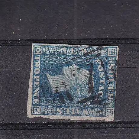 NEUSÜDWALES  QV 2d/ Mi 14 NUMMERNSTEMPEL 7/ PENRITH