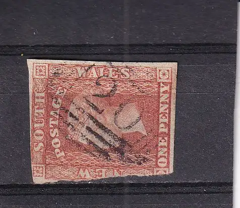 NEUSÜDWALES  QV 1d/ Mi 13 NUMMERNSTEMPEL 20/ LIVERPOOL