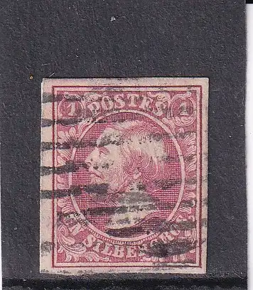 LUXEMBURG 1856 1 Sgr/ Mi 2f GESTEMPELT BARRENSTEMPEL