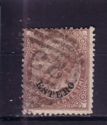 ITALIENISCHE AUSLANDSPOSTÄMTER ESTERO 1874 30c/ Mi 6 GESTEMPELT NS 234 ALESSANDRIA D'EGITTO/ ALEXANDRIA