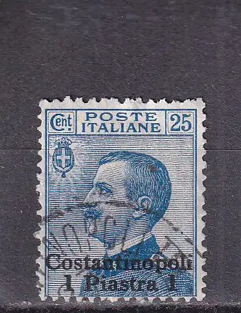 ITALIENISCHE AUSLANDSPOSTÄMTER COSTANTINOPOLI 1923 Mi 84  GESTMEPELT/ o