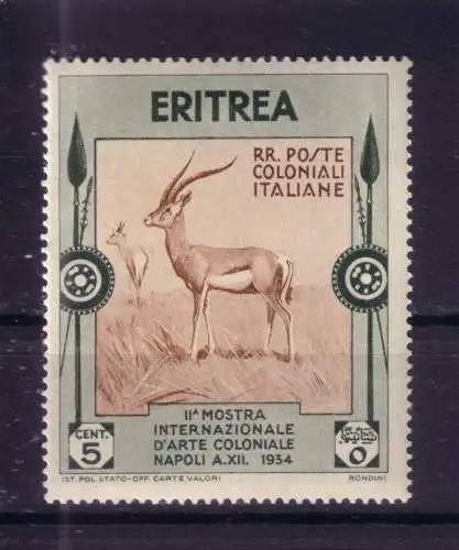 ERITREA  1934 5 C/ Mi 221  GEFALZT/ *