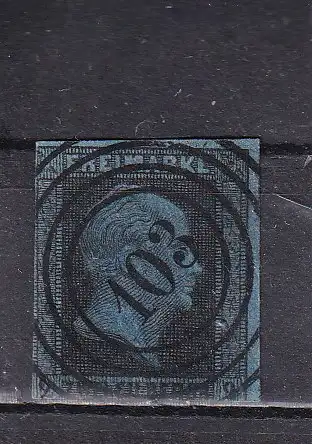 PREUSSEN 1850  2 Sgr./ Mi 3 Nummernstempel 103/ Berlin, sehr seltene 1. Type