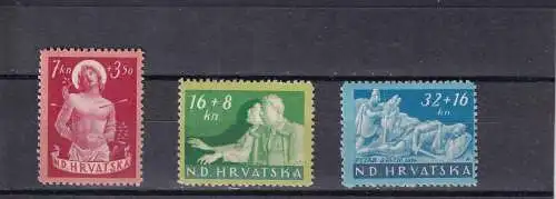 KROATIEN 1944  7-32K gefalzt