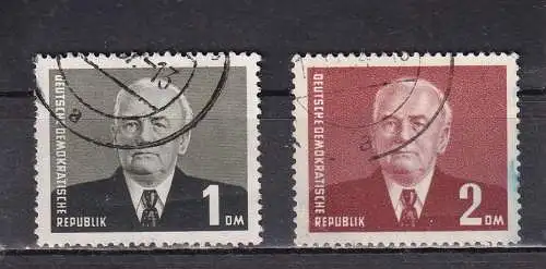 DDR 1953 PIECK III  1-2 M/ Mi 342-343 o/ gestempelt 