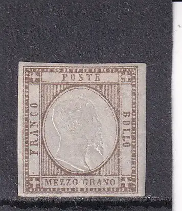 Italien 1861 1/2 G/ Mi 2 ungebraucht */ mit Falz, KATALOGWERT 140€