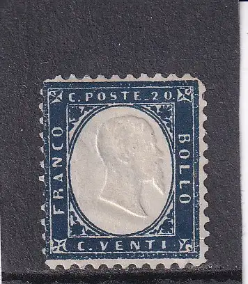 Italien 1862 20 C/ Mi 10 ungebraucht */ mit Falz, MÄNGEL
