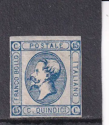 Italien 1863 15 C/ Mi 15 II ungebraucht ohne Gummi (*)