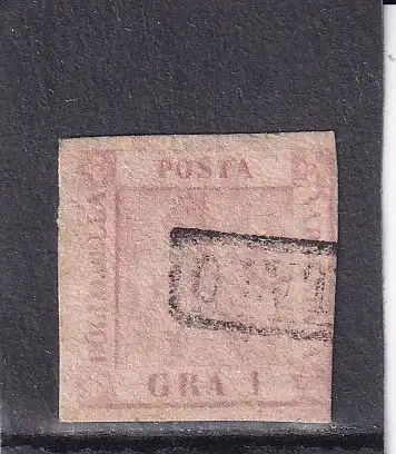 Alt-Italien  NEAPEL 1858 1 G/ Mi 2 gestempelt, Katalogwert 35€