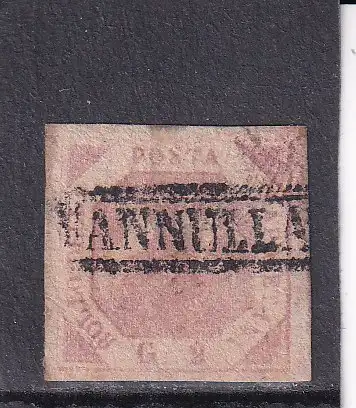 Alt-Italien  NEAPEL 1858 2 G/ Mi 3 gestempelt
