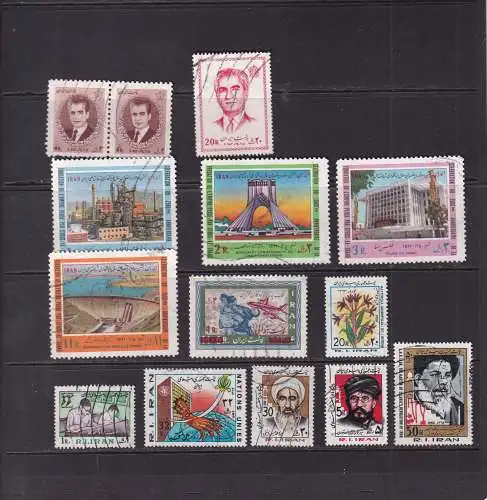 Iran ca 1960-1988 LOT FREIMARKEN GESTEMPELT
