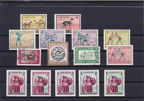 AFGHANISTAN ca 1960-1969 gemischtes Los **/o