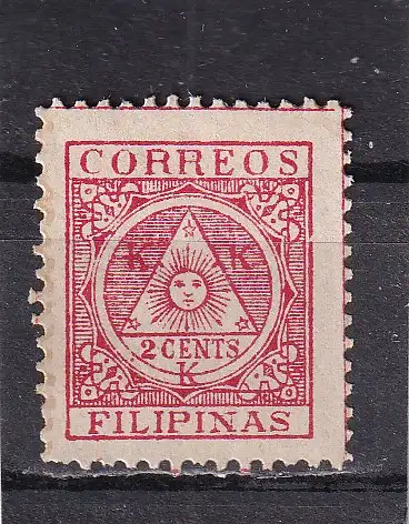 PHILIPPINEN 1899 REVOLUTIONSREGIERUNG 2 C/  OHNE GUMMI (*) 