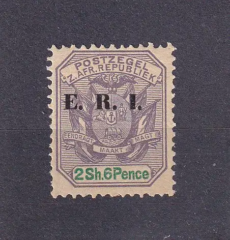 TRANSVAAL/ ZAR 1894 Wappen 2/6 - Mi 100  gefalzt/ *