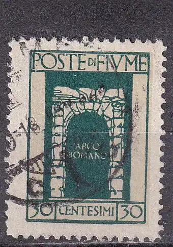FIUME 1923 Freimarke  30C/ Mi 159  GESTEMPELT 