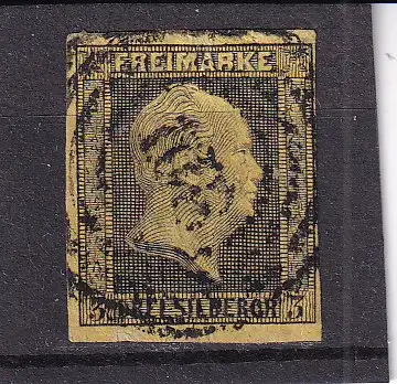 PREUSSEN 1850 3 Sgr./ Mi 4 NUMMERNSTEMPEL 108/ BERLINCHEN
