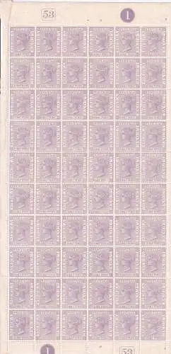SIERRA LEONE 1889 QV  1 1/2d/ SG 26 HALBBOGEN (60 Stück) postfrisch/ **