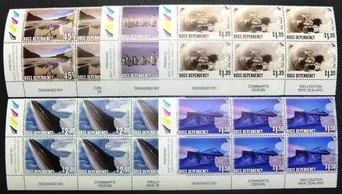 Ross Dependency 2005 Through the Lens Wal Pinguine 6er-Blocks Eckrand 94-98 MNH