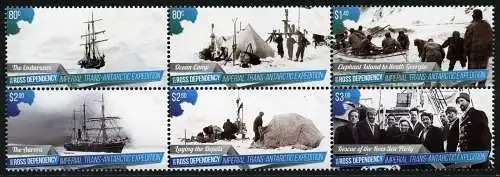 Ross-Gebiet 2015 Shackleton-Expedition Schiffe Forscher 144-49 Zusammendruck MNH