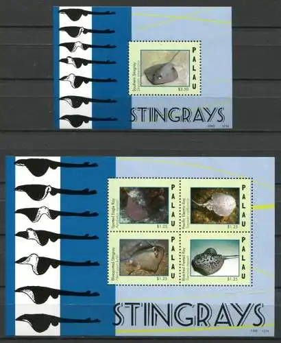 Palau 2012 Rochen Stingrays Meerestiere Postfrisch MNH