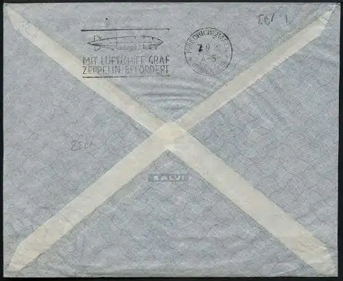Zeppelin 1932 Argentinien 5. SAF Brief Buenos Aires Berlin Pankow 173 B / 2032