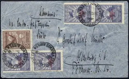 Zeppelin 1932 Argentinien 9. SAF Brief Buenos Aires Oldenburg Si 197 / 2053