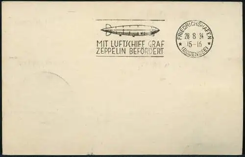 Zeppelin Paraguay 1934 6. SAF Postkarte Asuncion Deutschland Si 270 / 1435