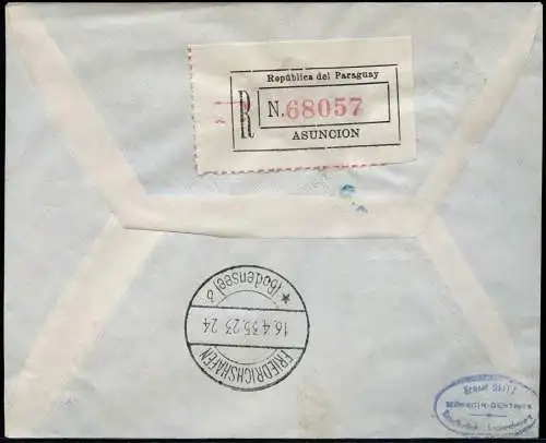 Zeppelin Paraguay 1935 1. SAF Reko-Brief MiF Asuncion Deutschland Si 292 / 1440