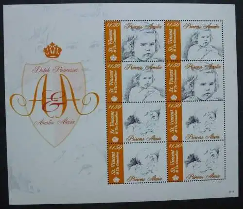 St. Vincent 2006 Prinzessinnen der Niederlande Amalia Alexia 6286-6289 MNH