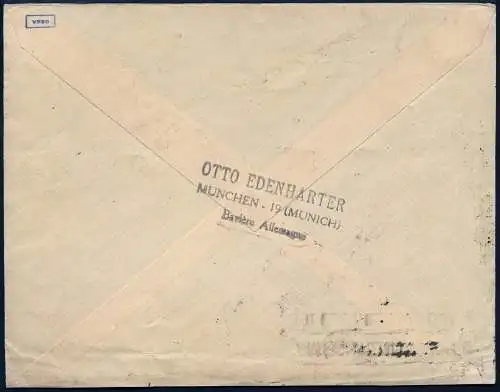 Katapult 1930 Dt. Reich Brief Dampfer Bremen Seepost Brasilien Catapult 10b/ 800