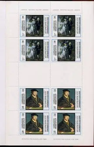 Aden Qu`aiti State Jemen 1967 Gemälde Paintings Booklet Markenheft 169-176 A RAR
