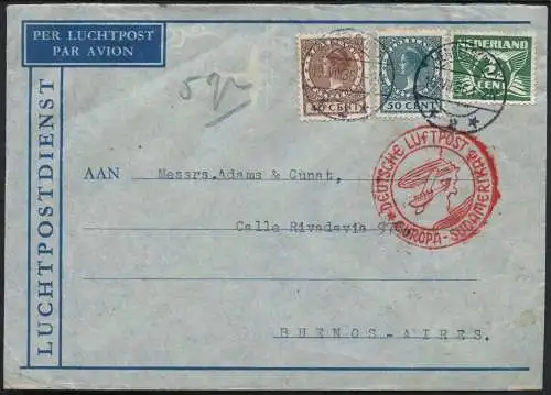 Katapult Niederlande 1936 Brief Hengelo Berlin Buenos Aires Catapult / 412