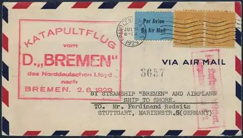 Katapult 1929 USA Dampfer Bremen Grand Central Station Stuttgart 2a Catapult/731