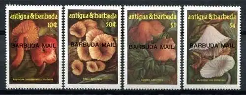 Barbuda 1986 Pilze Funghi Mushrooms Champignons Plants 917-920 Postfrisch MNH