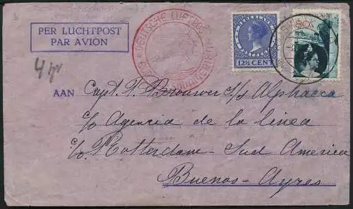 Katapult Niederlande 1937 Brief Amsterdam Buenos Aires Catapult / 457