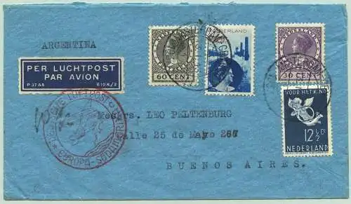 Katapult Niederlande 1937 Brief Amsterdam Buenos Aires Catapult / 428