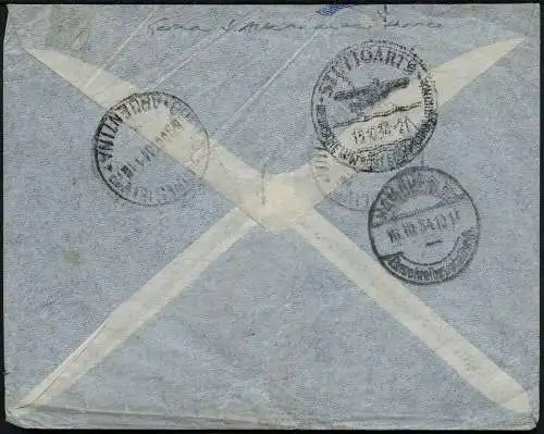 Katapult Argentinien 1934 Reko-Brief Buenos Aires Stuttgart Hamburg Catapult/368