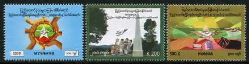 Myanmar Burma 2016 Nationale Einheit Frieden Politik Geschichte MNH