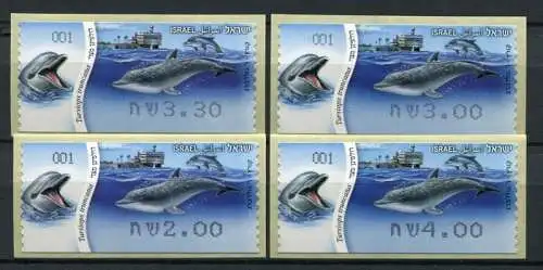 Israel 2012 Delphine II Dolphins Meerestiere ATM (4) Postfrisch MNH