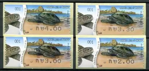 Israel 2012 Schildkröte Turtle Meerestiere ATM (4) ** MNH
