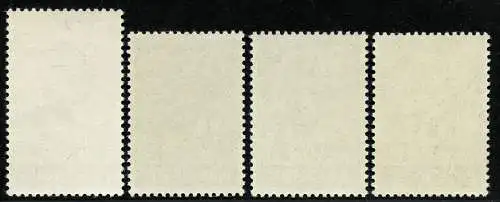 Indien India 1948 Mahatma Gandhi Unabhängigkeit 187-190 Postfrisch MNH White Gum