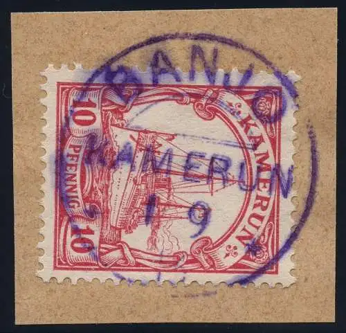 Kamerun 1913 Michel 22 ° Banjo Violett 11/9/13 Luxus Briefstück / 128