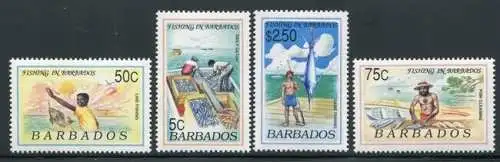 Barbados 1991 Fischerei Fishing Fischer Sportfischen 774-777 Postfrisch MNH
