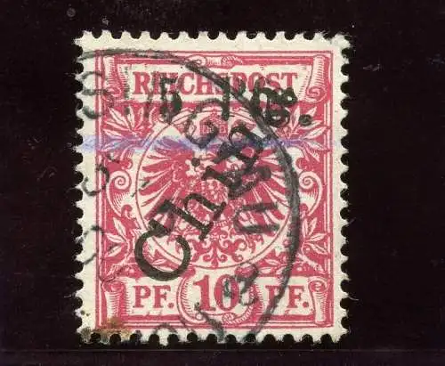 1900 Kiautschou China 1 II b Violett Type 3c ° 5/6/00 Befund Jäschke-L BPP / 36