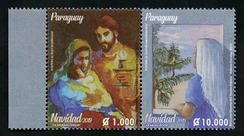 Paraguay 2019 Weihnachten Gemälde Christmas Navidad Natal Hl. Familie MNH