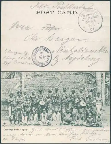 DP China 1901 Boxeraufstand MSP 64 Rücktransport Colombo Neuhaldensleben BPP/564