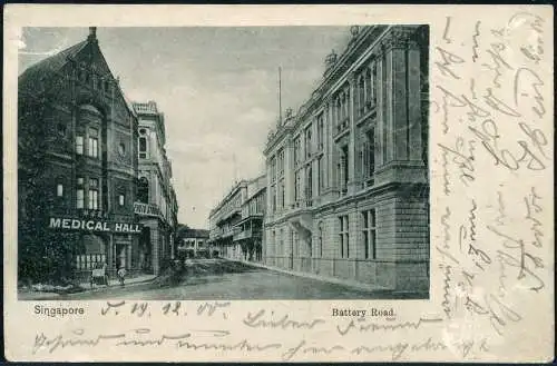 DP China 1900 Boxeraufstand Feldpost mit Seepost Ausreise OAHL c Singapur / 586